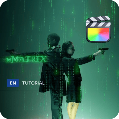 FCPX插件-《黑客帝国》电影风格代码故障文字标题排版转场包 MotionVFX mMatrix
