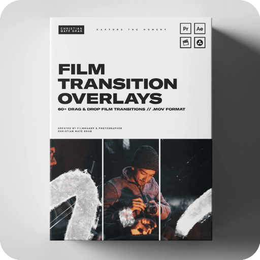 视频素材-电影胶片纹理漏光闪烁过渡转场包Film Transition Overlays pack