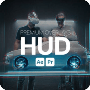 AE/Pr模板 Premium Overlays HUD科技感HUD视觉效果叠加动画视频素材